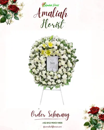 Krans Bunga Duka Cita di Silaing Bawah